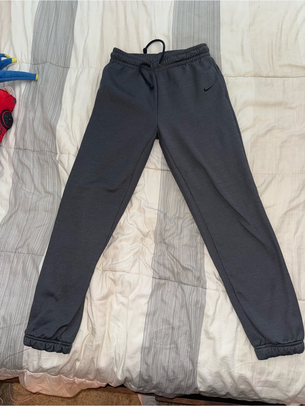 Nike Charcoal Gray Fleece Jogger Bottoms